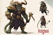 illustrate warrior knight fantasy character