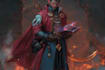illustrate fantasy character with environment