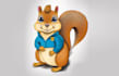 design squirrel mascot preparatory school logo