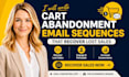 write abandoned cart email sequences that recover lost sales