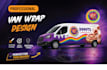 design stylish  food truck wrap and food van wrap