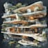 render architecture and interior concept in watercolor
