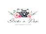 create hand drawn, camera, watermark, photography logo