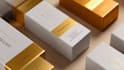 design premium cosmetic label and box packaging design