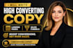write high converting landing page copy