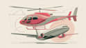 draw aircraft, helicopter, airplane into a vector