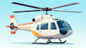 draw aircraft, airplane, helicopter into a vector cartoon