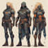 create scifi, fantasy, superhero character design
