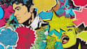 create cool retro comic art design illustration
