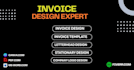 design a clean, modern invoice template