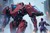draw amazing character mecha robot illustration