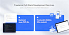 full stack development container java PHP go js vue react