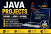 create java project using swing, jdbc and mysql project or fix bugs