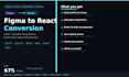 convert your figma design to pixel perfect react components or app