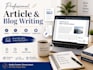 write an article on anything