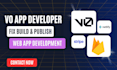 convert v0 app into web app with firebase and deploy it