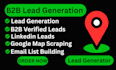 do b2b lead generation and email list building from linkedin and google maps