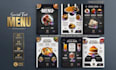 do restaurant menu design, food and cafe menu