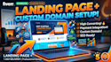 do landing page with integration and domain