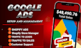 fix google ads, setup ppc ads, shopify promotion to increase shopify sales