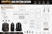 design creative bag pattern sewing pattern clothing pattern and tech pack