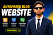 create an automated autoblog website with SEO  friendly design