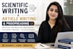 scientific article writting and proofreading