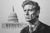 make a gorgeous a hedcut wsj portrait style from photo