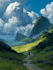 create background art and scenic illustration