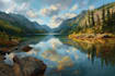 handmade landscape oil painting