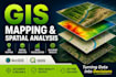 do arcgis, qgis, gis mapping and spatial data analysis