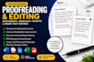 proofreading text editing text removal or redesign for document and images