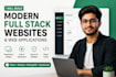 build a custom web application with modern UI