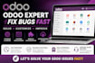 fix your odoo errors and bugs fast