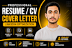 design a professional and modern CV resume