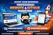 promote your business website and github project marketing