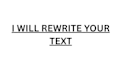 rewrite, edit and improve your text fast
