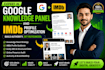 optimize your google knowledgepanel and imdb profile for person, brand authority