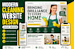 design a modern cleaning service website