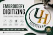 create clean embroidery digitizing files fast