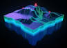 create 3d dem terrain visualization and gis data rendering