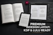 do professional adobe indesign book formatting for lulu and kdp