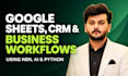 automate google sheets and CRM