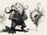 sketch fantasy character concept art