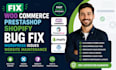 fix mercari prestashop shopify bug fix wordpress issues website maintenance
