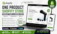 build one product shopify store and high converting product page