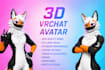 fix, edit, and optimize custom vrchat avatar furry or anime for pc and quest