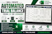 create automated  monthly trial balance system from journal entries or ledgers