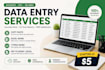 do accurate data entry, copy paste and typing work