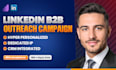 run linkedin b2b cold outreach campaign with hyper personalized messages